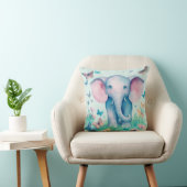 Coussin Eléphant bleu bébé (Chaise)