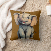 Coussin Éléphant de bébé adorable (Couverture)