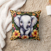 Coussin Éléphant de bébé adorable (Couverture)