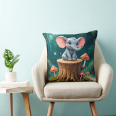 Coussin Éléphant de bébé de dessin animé adorable (Chaise)