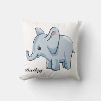 Coussin Eléphant de bébé personnalisé