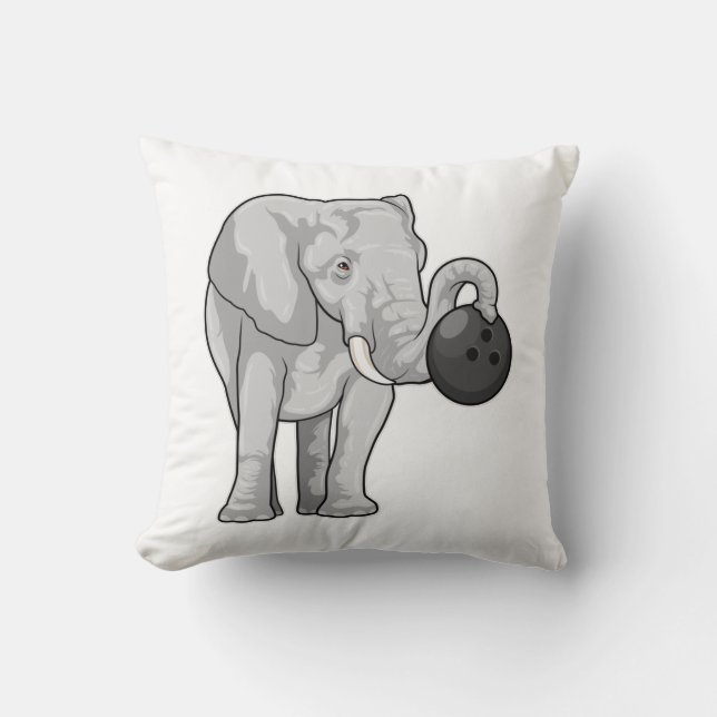 Coussin Éléphant de bowling (Recto)