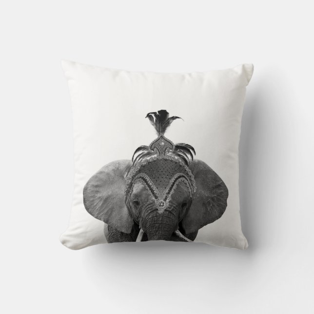 Coussin Éléphant de cirque (Recto)