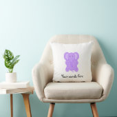 Coussin Éléphant de pourpre de bébé (Chaise)
