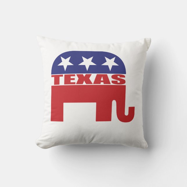 Coussin Éléphant de républicain du Texas (Recto)