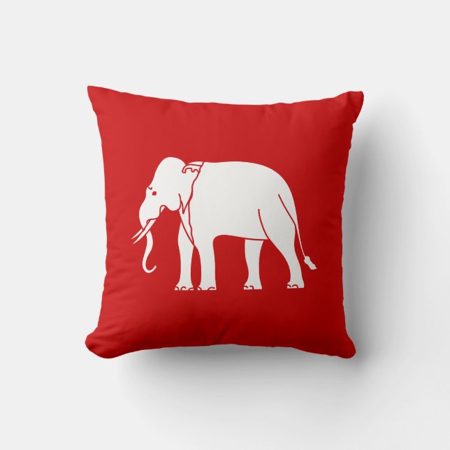 Coussin Éléphant de Siamese (Recto)