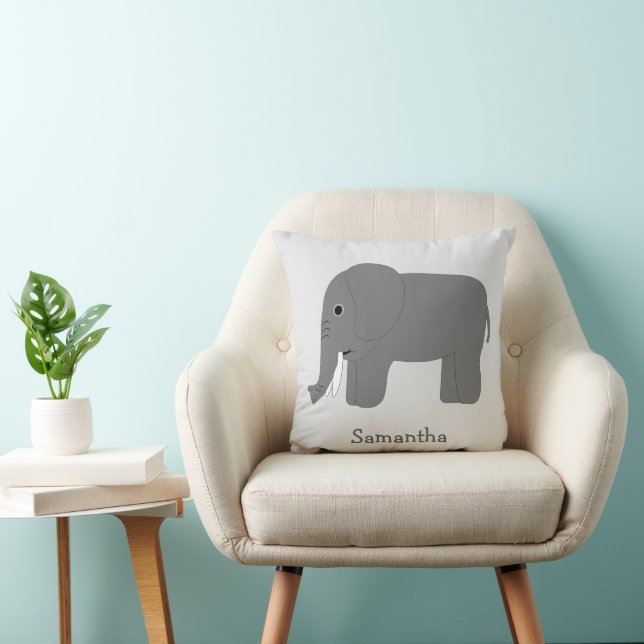 Coussin Elephant Design Personalised (Chaise)