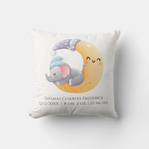 Coussin Éléphant dormant dans Statistiques de naissance pe