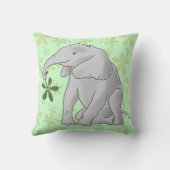 Coussin Eléphant et feuille bébé (Verso)