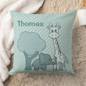 Coussin Éléphant et girafe de bébé (Couverture)