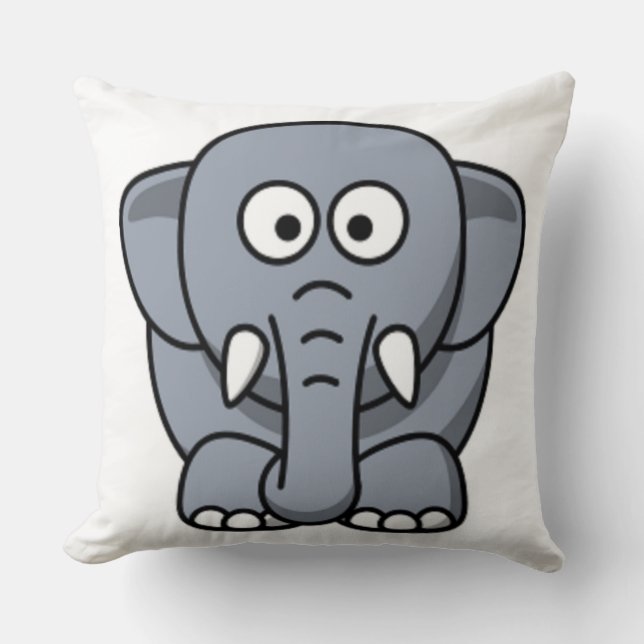 COUSSIN ÉLÉPHANT GRIS (Recto)
