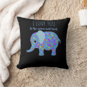 coussin éléphant " Je t'aime à la lune et au retou (Couverture)