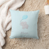 Coussin Eléphant mignon avec ballon (Couverture)