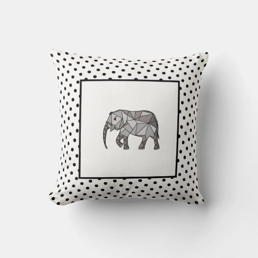 Coussin Elephant naissance moderne bébé garçon pour enfant (Recto)