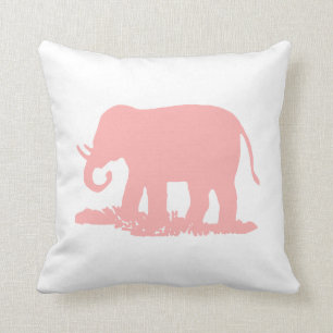 Coussin Eléphant rose