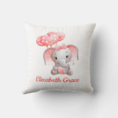 Coussin Éléphant Rose en Ballon Monogramme pour la Chambre (Verso)