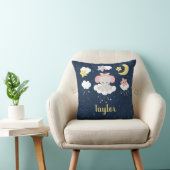 Coussin Éléphant Rose et Nuit (Chaise)