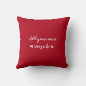 Coussin éléphant rouge à l'anniversaire du 40e anniversair (Verso)