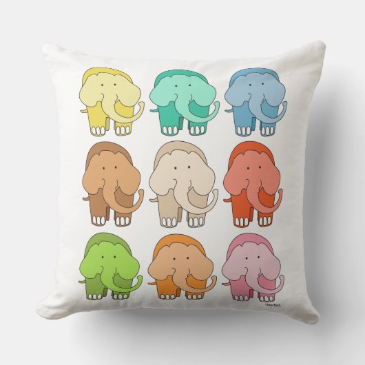 Coussin Eléphant Tippy Toes (Recto)