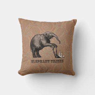 Coussin Elephant Tricks - Funny Circus Pachyderm