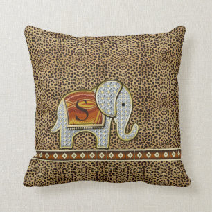Coussin Elephant Walk Monogram Cheetah ID390