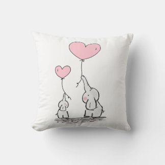 Coussin elephants cute