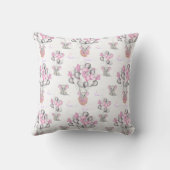Coussin Eléphants mignons Ballons et nuages Bébé Fille (Verso)
