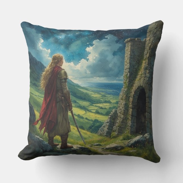 Coussin Elf Ancient Ireland Under the Sky Pillow (Recto)