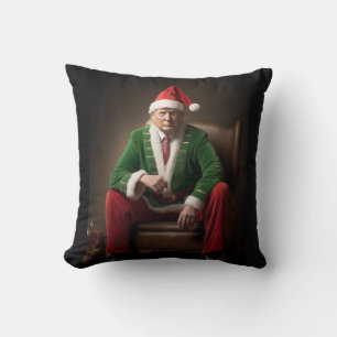 Coussin Elf de Noël Donald Trump