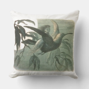 Coussin Elf Fairies Elves Lune Scène nocturne Oiseau Volan