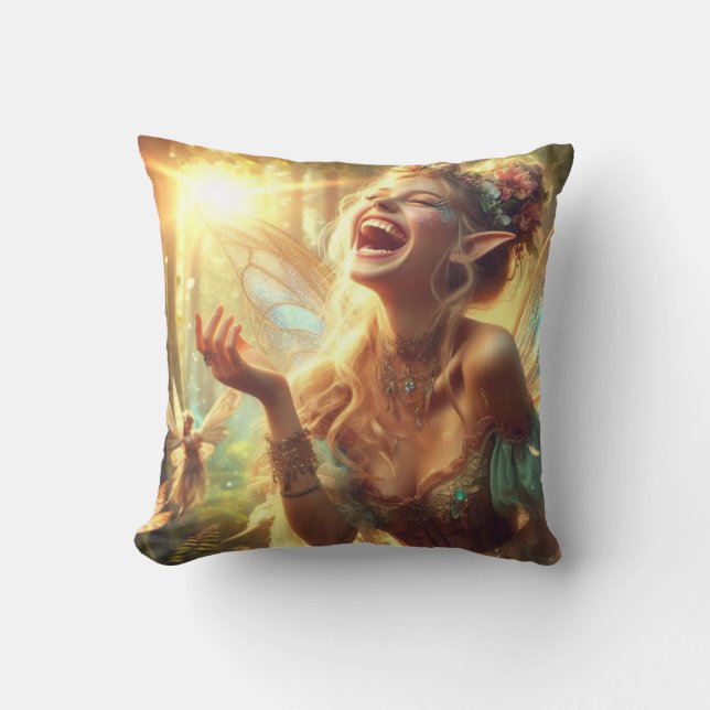 Coussin Elf Laughf (Recto)