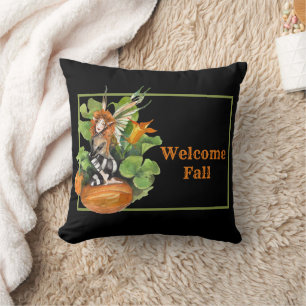 Coussin Elfe de la récolte d'automne de bois