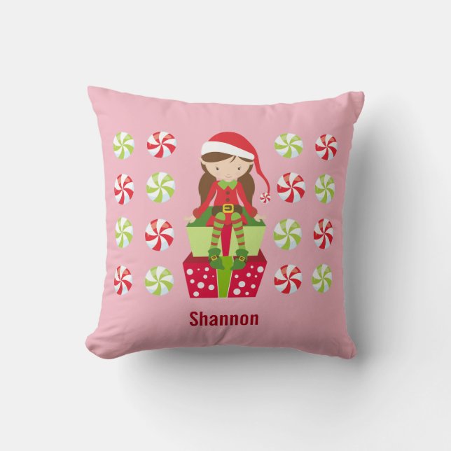 Coussin Elfe sucré Personnalisé (Recto)