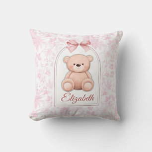 Coussin Elizabeth Conception personnalisée d'ours en pel