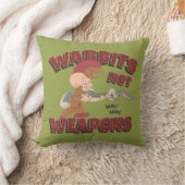 Coussin ELMER FUDD™ & BUGS BUNNY™ "Les lapins ne sont pas  (Couverture)