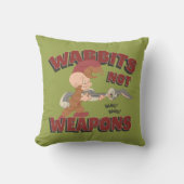Coussin ELMER FUDD™ & BUGS BUNNY™ "Wabbits Not Arms" (Recto)