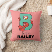 Coussin Elmo Alphabet | B Sarcelle (Couverture)