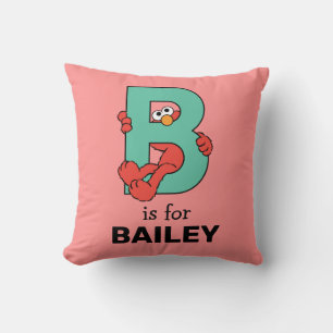 Coussin Elmo Alphabet   B TURQUOISE