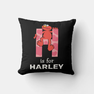 Coussin Elmo Alphabet   Coeurs H