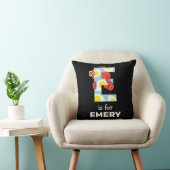 Coussin Elmo Alphabet | E OE (Chaise)