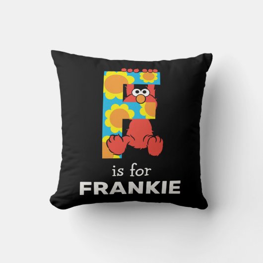 Coussin Elmo Alphabet | F Fleurs (Recto)