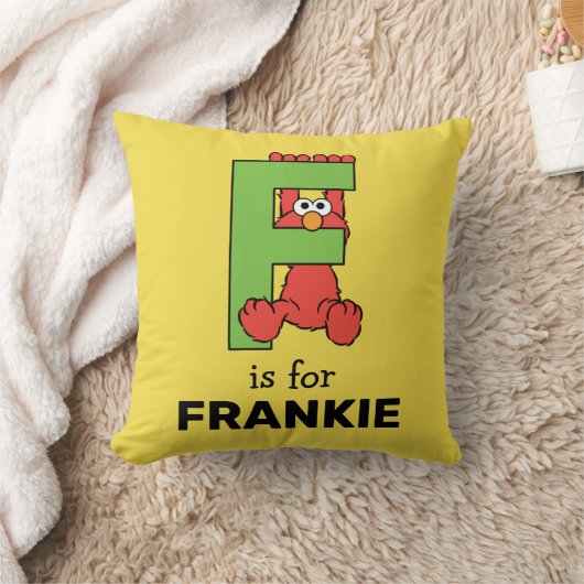 Coussin Elmo Alphabet | F Vert (Couverture)