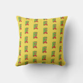 Coussin Elmo Alphabet | F Vert (Verso)