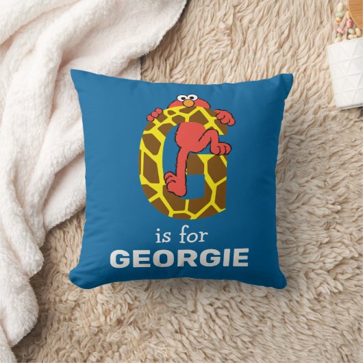 Coussin Elmo Alphabet | G Giraffe (Couverture)