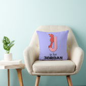 Coussin Elmo Alphabet | J rose (Chaise)