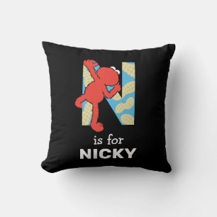Coussin Elmo Alphabet   N Nuages