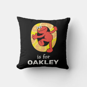 Coussin Elmo Alphabet   O orange