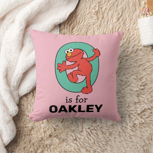 Coussin Elmo Alphabet | O Sarcelle (Couverture)
