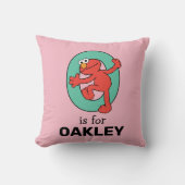 Coussin Elmo Alphabet | O Sarcelle (Recto)