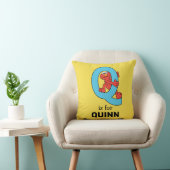 Coussin Elmo Alphabet | Q Bleu (Chaise)
